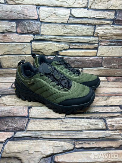 Кроссовки merrell термо без шнурков khaki 41-45