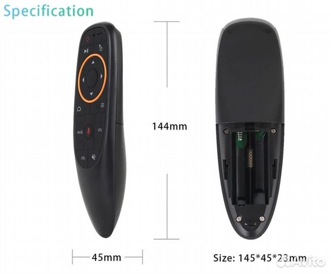 Аэромышь G10S Пульт с голосовым управлением, гиро