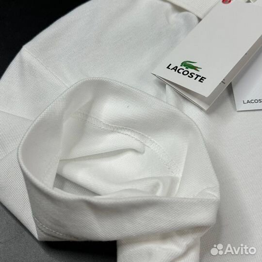 Поло Lacoste белое