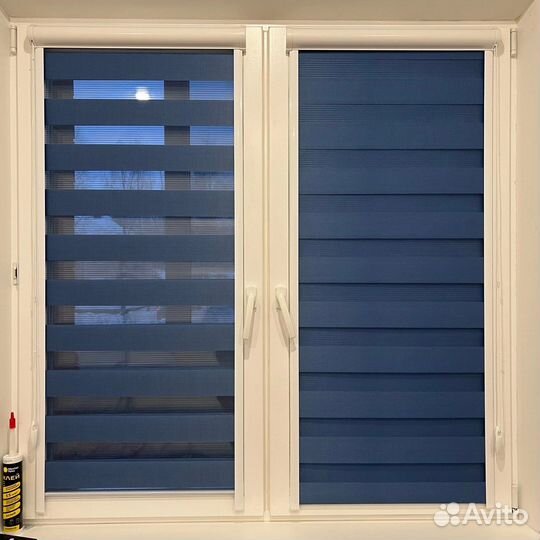 Рулонные шторы Зебра