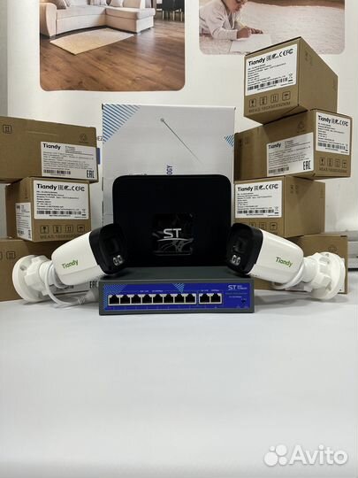 Комлект IP видеонаблюдения Tiandy на 7 камер