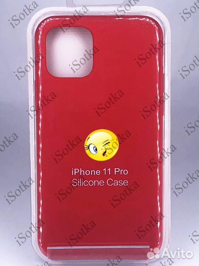Чехол Apple iPhone 11 Pro Silicone Case №14 (Красн