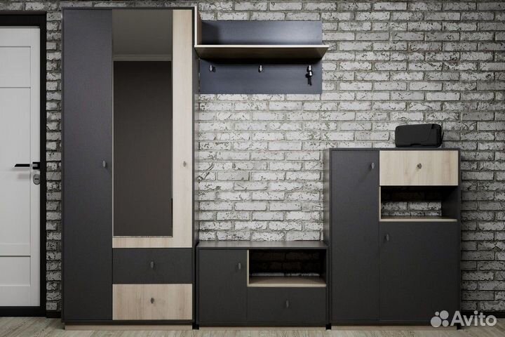 Прихожая Норд комано/антрацит 2,77 м модульная
