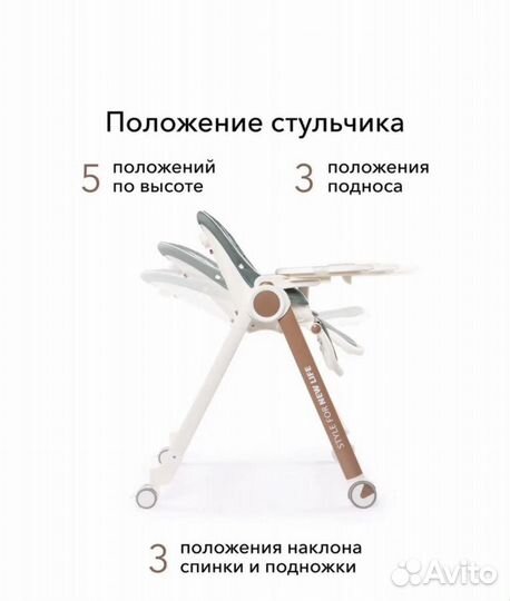 Стульчик для кормления happy baby новый