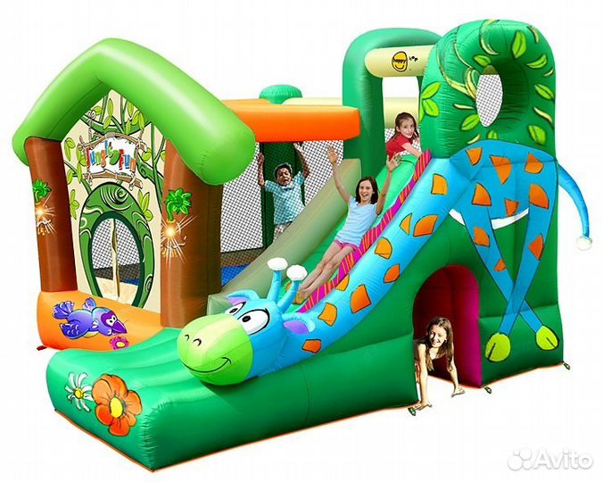 Надувной батут Happy Hop Жирафик 9139