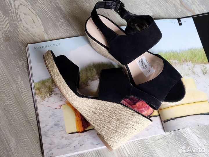 Эспадрильи женские босоножки на танкетке