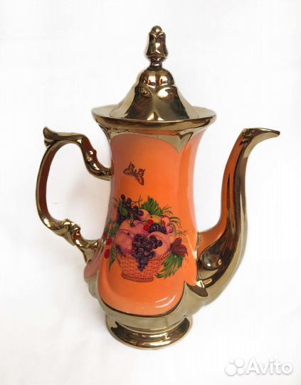 Сервиз чайный с позолотой 10 предметов