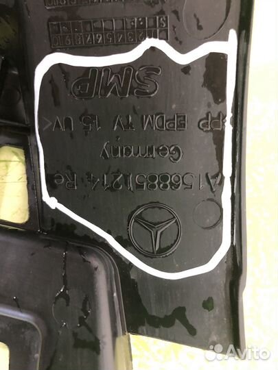 Кронштейн заднего бампера правый A1568861214