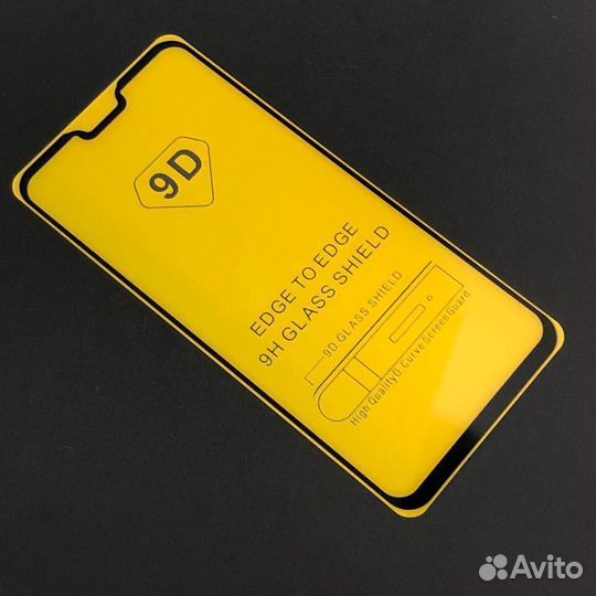 Защитное стекло на Honor 8X / 9X Lite чёрное