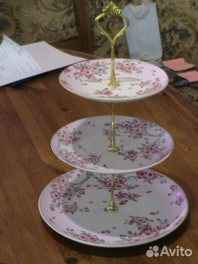 Стопки, поднос, подставка для фруктов, сервис чай