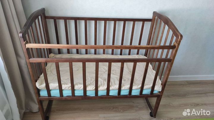 Детская кроватка с матрасом IKEA