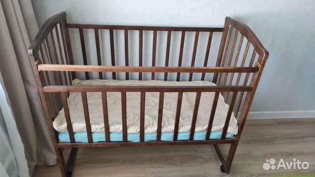 Детская кроватка с матрасом IKEA