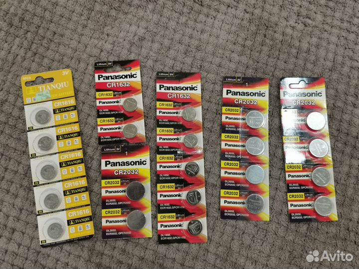Батарейки CR1616 CR1632 CR2032