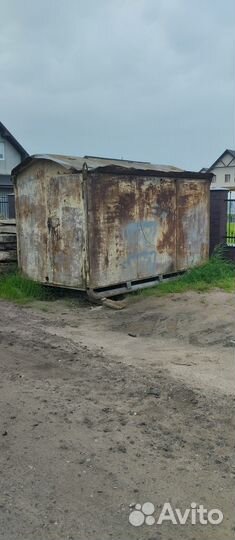 Бытовка цельно-металлическая на полозьях