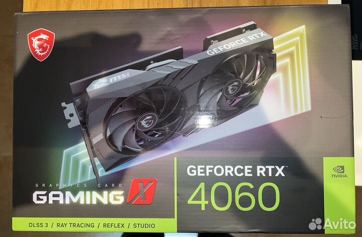 Видеокарта MSI GeForce RTX 4060 gaming X 8g