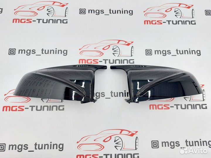 Крышки зеркал M черный глянец BMW 5er F10 09-13