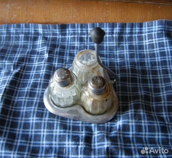 Набор для специй Общепит СССР Соль Перец Горчица