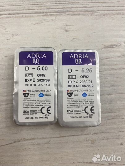 Линзы контактные