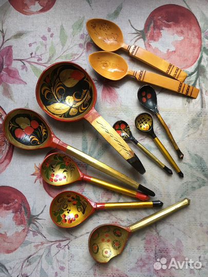 Расписные деревянные ложки
