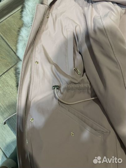 Парка с натуральным мехом 42 44