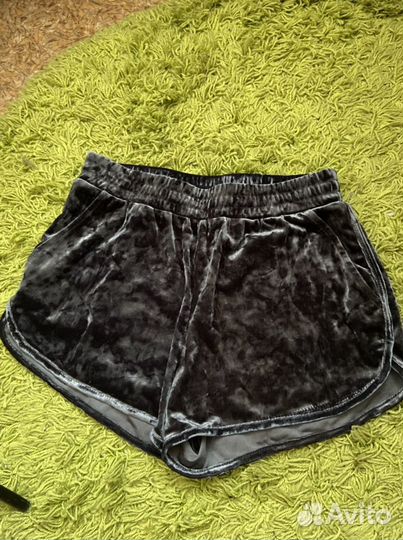 Велюровые шорты h&m