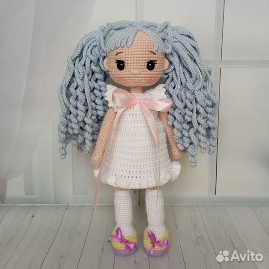 Кукла ручной работы 27 см Вязаная игрушка 