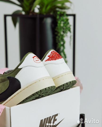 Кроссовки Air Jordan 1 Low Medium Olive