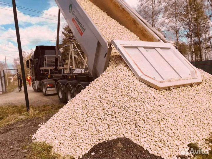 Щебень \ Земля гранитный средний от 3кубов