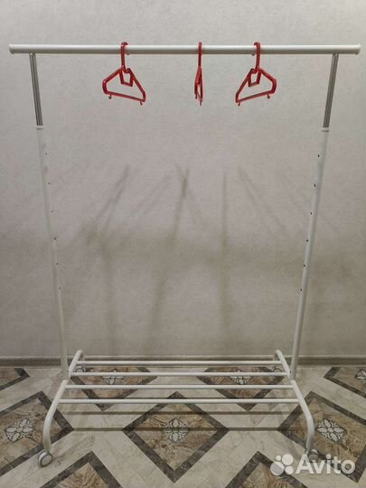 Вешалка напольная IKEA rigga (белый)