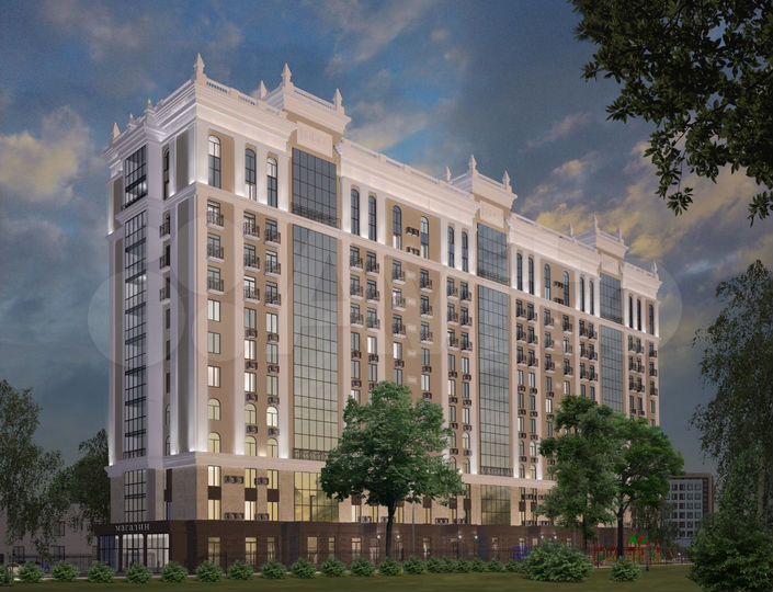 3-к. квартира, 105,7 м², 5/13 эт.