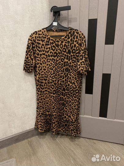 Платье леопардовый принт