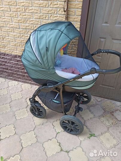 Коляска 2 в 1 indigo special эко кожа