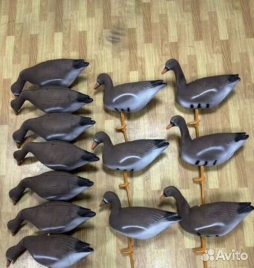 Чучела гусей сминаемые