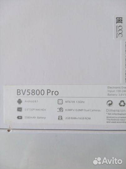 Blackview BV5800 Pro, 2/16 ГБ