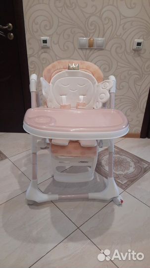 Детский стульчик для кормления happy baby