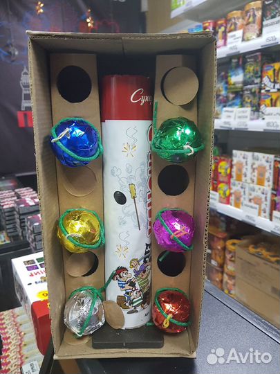 Миномет 6 залпов. Салют, фейерверк