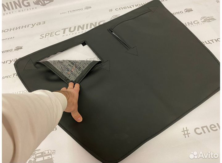 Утеплитель радиатора на ГАЗель Бизнес чёрный