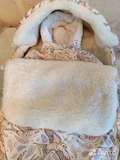 Конверт+комбинезон зима на овчине