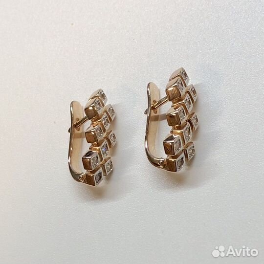 Золотые серьги 585 пробы