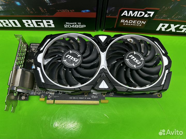 Игровые Видеокарты RX580 8gb MSI