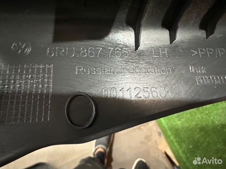 Накладка задней стойки левая Volkswagen Polo 5