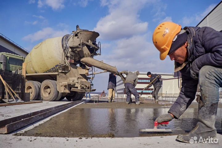 Раствор М300. Лоток 7 метров