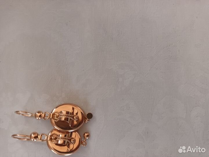 Золотые серьги Самовары