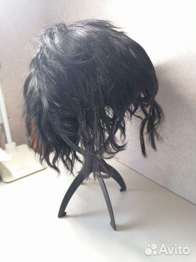 Парик черный короткий