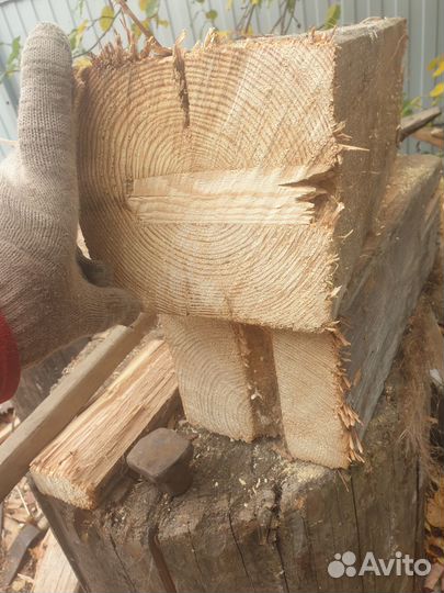 Дрова колотые сосна сухие