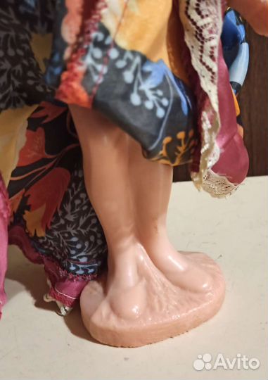 Кукла сувенирная паричковая, цыганка, СССР