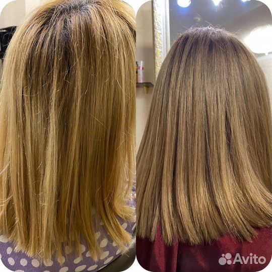 Кератиновое выпрямление