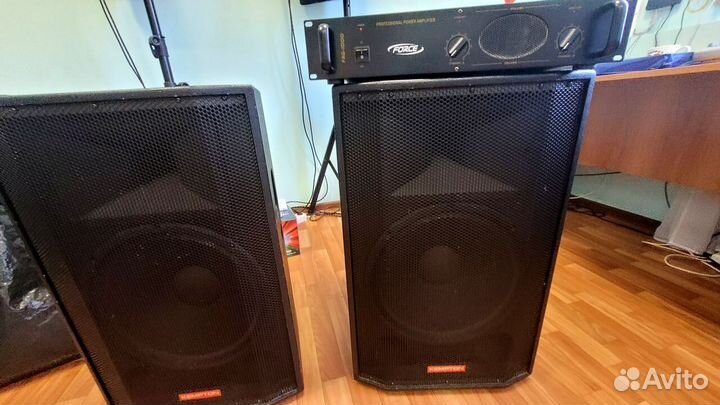 Акустическая система пассивная+усилитель звука