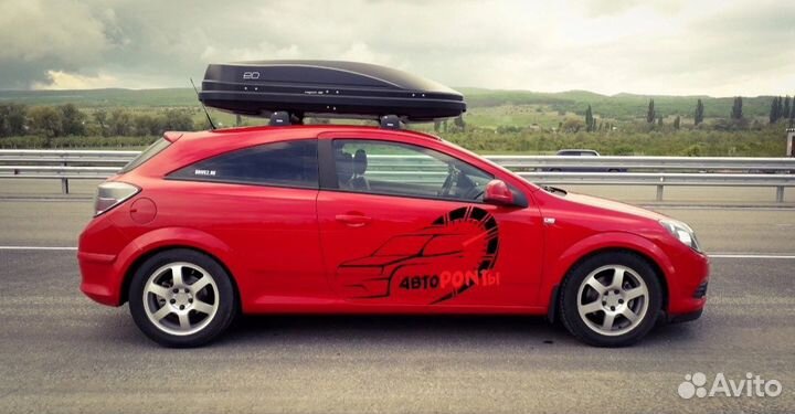 Автобокс на Opel Astra H Магнум 390 черный карбон