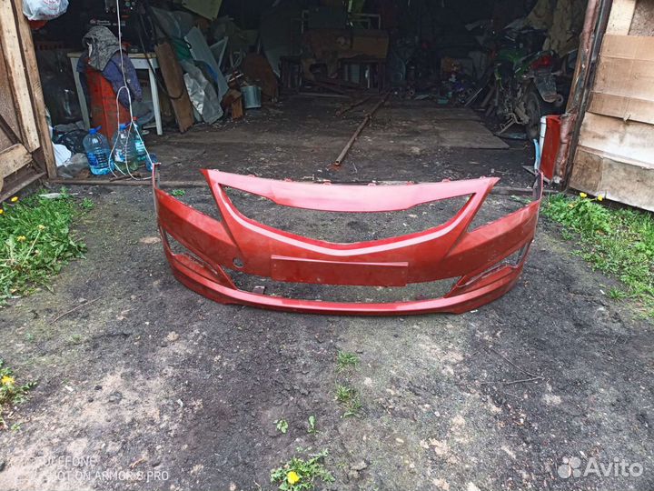 Передний Бампер Hyundai Solaris